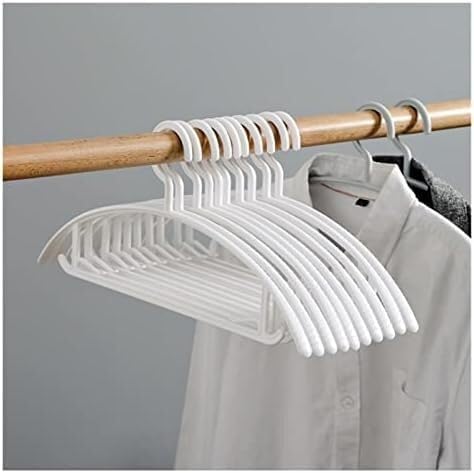 Coat Rack,Clothes organizer， Clothes Hangers/Coat Hangers 10pcs/Set No Trace Hanger Household Widened Non-Slip Clothes Hangers Thickened Plastic Rack Anti-Deformation Hanger Hangers (Color : A-Gray) (