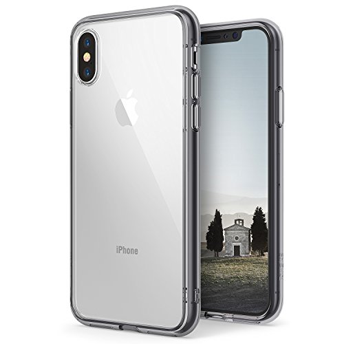 Ringke Fusion Designed for iPhone X Case Transparent Scratch Protection for iPhone X Cover (Not Compatible with iPhone Xs) - Smoke Black