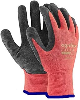 24 PAIRS NEW LATEX COATED WORK GLOVES SAFETY DURABLE GARDEN GRIP BUILDERS (L-9)