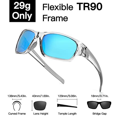 Fahrradbrille für Brillenträger mit polarisierten Gläsern und UV400 Schutz