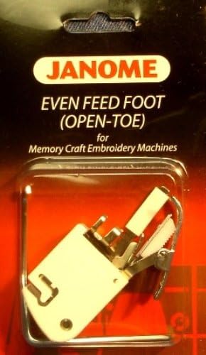 Janome Even Feed Foot (Open Toe) Memory Craft Embroidery Machines