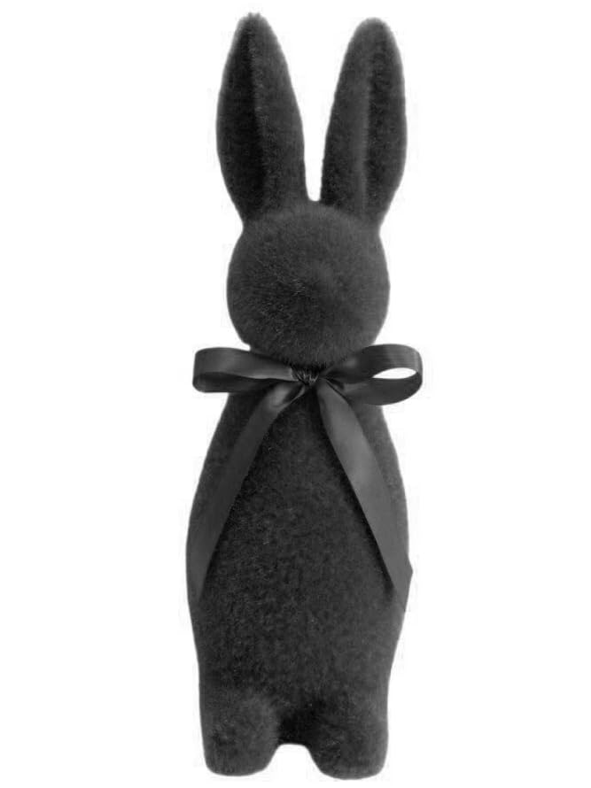 Lapin décoratif floqué idée cadeau design pour décoration de Pâques