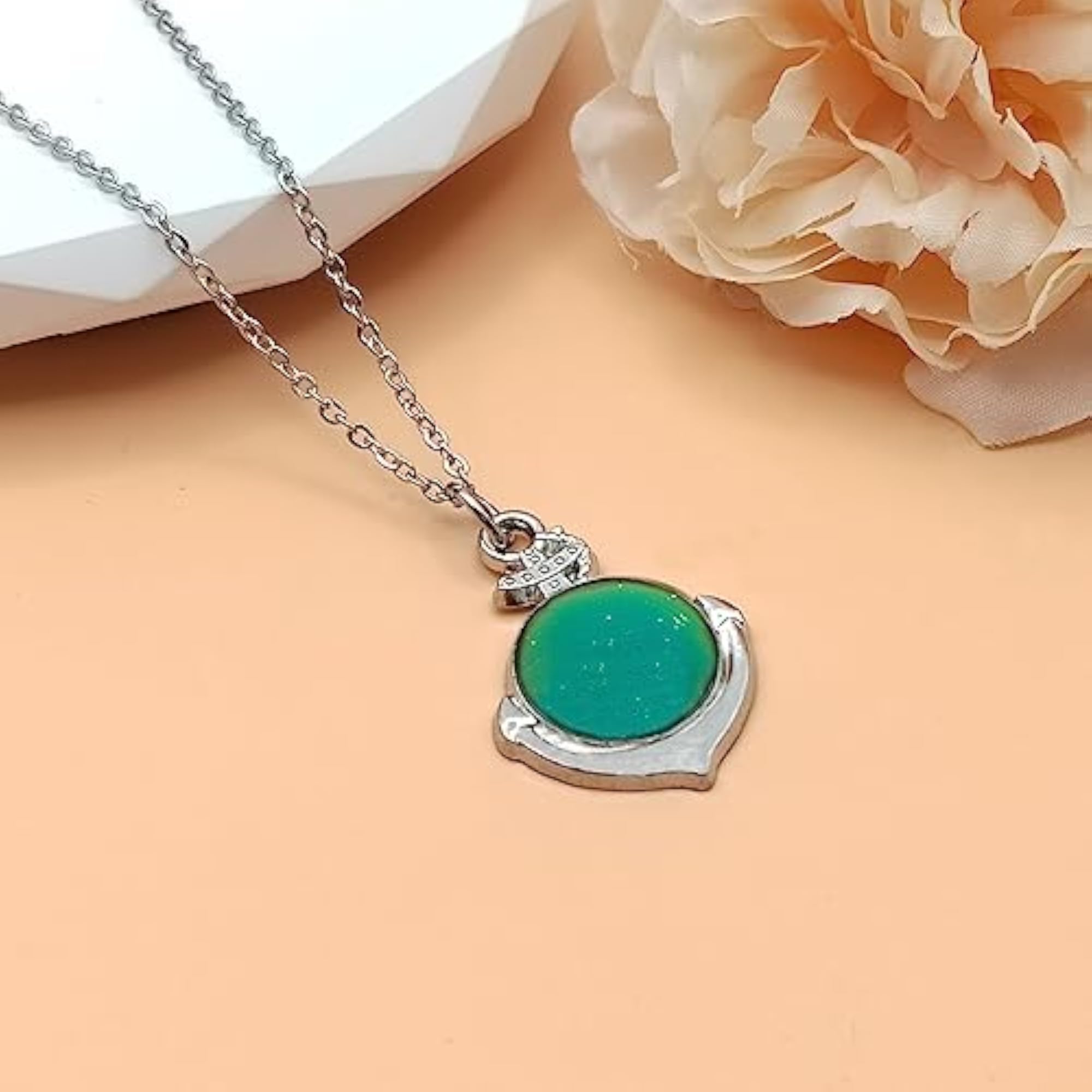 Ocean Color Changing Temperature Sensing Necklace for Women