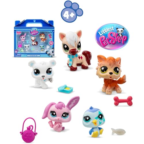 Littlest Pet Shop Collector Set Thème Montagne Hiver 5 Animaux et Accessoires Licence Officielle Pet Shop Coffret Jouet Mini Figurines Animaux Mignons Jouet Enfant et + BF00573 - vue 8