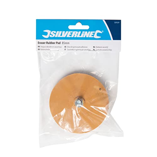 Folienradierer Silverline 509509 Radierscheibe 85 mm für Bohrmaschinen