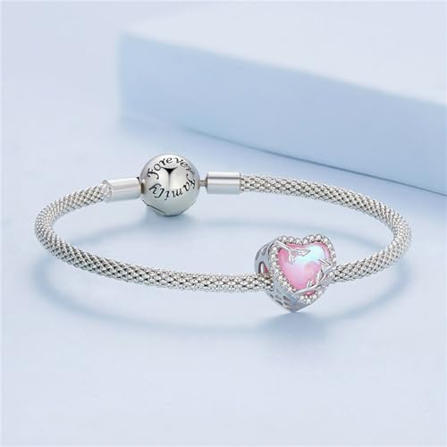 Image of BISAER Hamsa Hand Charm - Sterling Silver, Blue Gemstones Evil Eye, Fits Bangle, Bracelet, Necklace