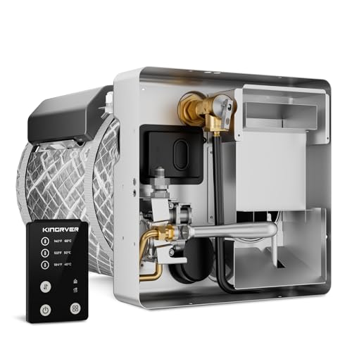 KINGRVER KINGRVER RV Hybrid Water Heater, 6 Gallon Tank, Electric