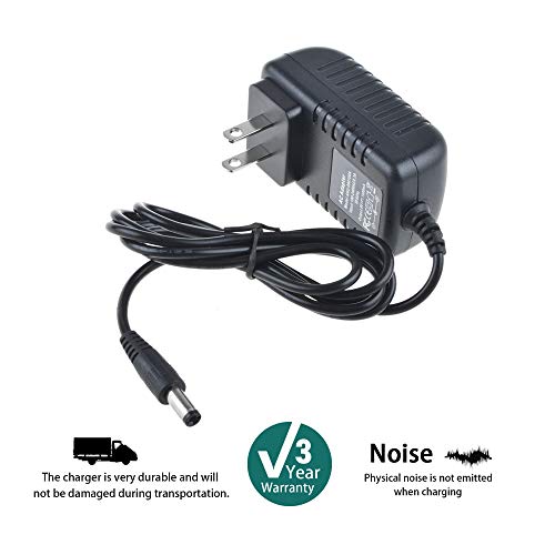 SLLEA 12V 2A AC Power Adaptor for Vision Fitness Elite X6200 HRT Folding Elliptical Power Supply Cord Cable PS Battery Wall Home Charger