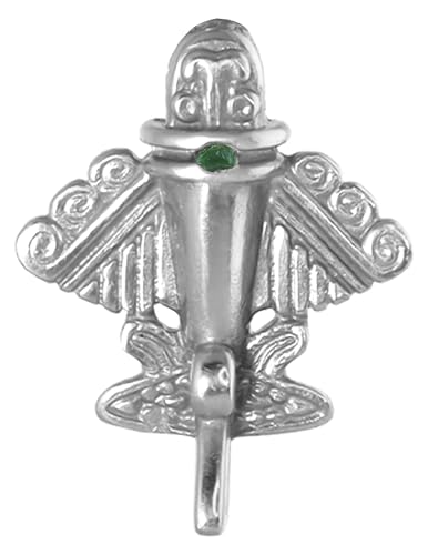 Image of Colombian Emerald & Multi-Material Options | Quimbaya Flyer Lapel Pin | Ancient Alien Golden Jets Collection
