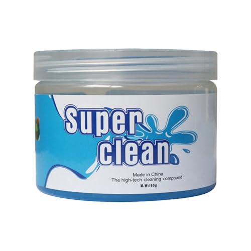 Auto Detalle Gel - 160 g de masilla de limpieza adhesiva para interior de coche, orificios de ventilación, salpicadero, volante, reutilizable, para electrónica, teclados (no tóxicos)