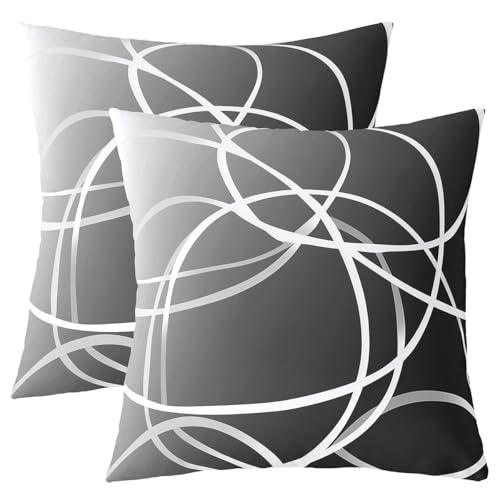 Feelyou Geometric Throw Pillow Covers 24"x24" Set of 2 Soft