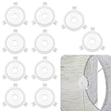 Lamp Shade Adapter Ring, 10Pcs E27 to 3/7' Lampshade Reducer Rings Light Shade Replacement Washer Adapter White Plastic Lampe Rings Adapters Lampe Accessories for Table Lamps Pendant Lights Floor Lamp