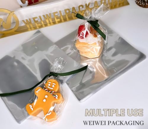 Image of Weiwei - 4 X 4 inch 400PCS Odorless PVC Heat Shrink Wrap Bags