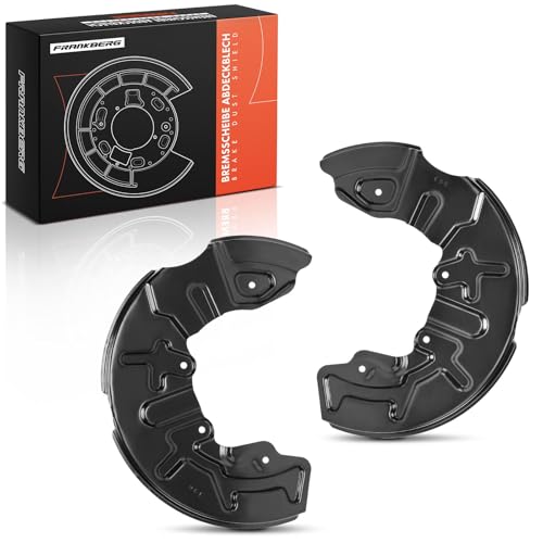 Frankberg 2x Brake Dust Shield Brake Disc Cover Front Left Right Compatible with A4 8E2 B6 1.8L-2.5L 2000-2004 A4 8EC B7 1.9L-4.2L 2004-2008 A4 Avant 8E5 1.8L-3.0L 2001-2004 Replace# 8E0615312A