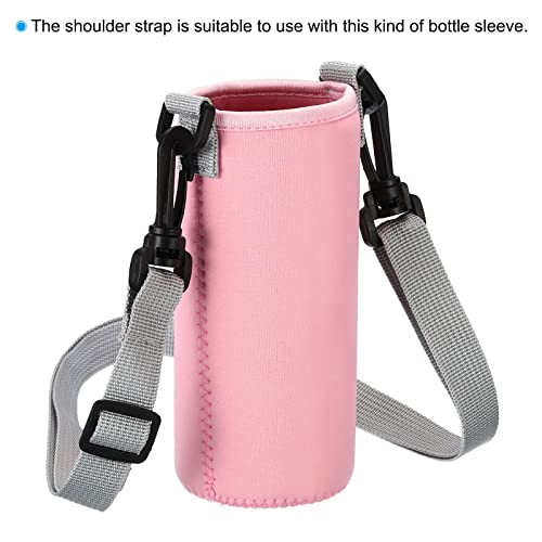 Image of PATIKIL 20mmx1.1m Replacement Shoulder Strap, 4 Pack Adjustable Swivel Clips Hooks Buckle Slide Crossbody Bag Belt for Water Bottle Carrier Sling, Black