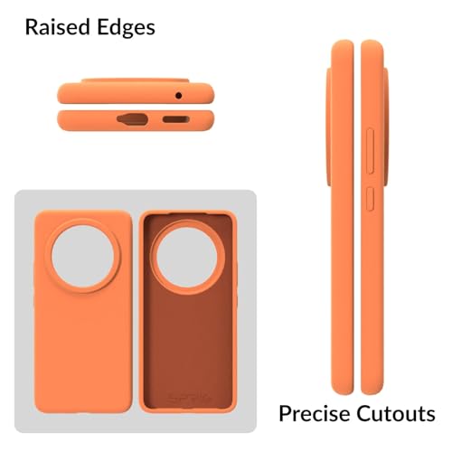 Image of SPRIG Compatible with Vivo T4 Premium SilkTone Back Cover Drop Tested Shock Proof Mobile Case for Men, Women, Boys and Girls with Camera Protection (Light Orange)