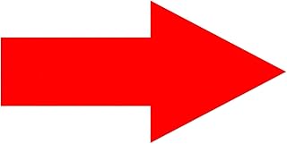 Red Arrow Floor Sticker 25 × 12.5 cm Self-Adhesive Directional Arrow Sign Marking Vinyl Decal Weatherproof Removable Arrows labels 20 PCS