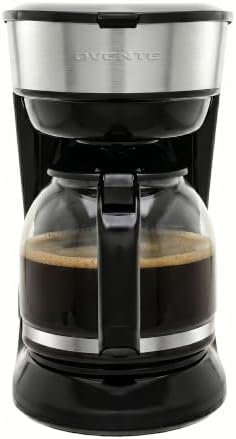OVENTE 12-Cup Drip Coffee Maker with Easy On/Off Switch, Black CM412B
