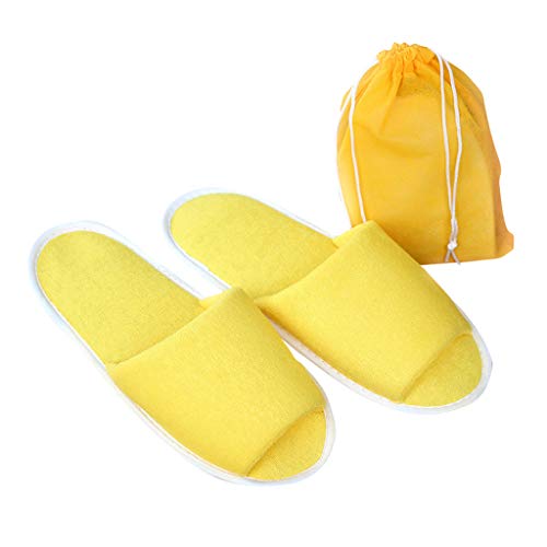 Homyl Portátil De 4 Pares Deslizadores Descartáveis ​​do Quarto De Hóspedes Do Deslizador Portátil P