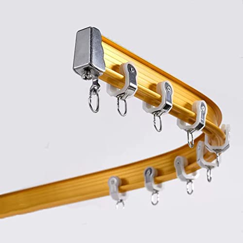 Espacios difíciles sin adaptar: Riel de cortina dorado flexible 2