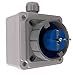 Produktbild Anschluss-Steckdose Schuko Oberflächensteckdose mit Gehäuse 16A 230V 2P+E IP67