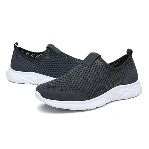Mens Walking Running Shoes Arch Support Mesh Non Slip Shoes Lightweight Soft No Lace Shoe Casual Breathable Comfortable Classic Basic Sneakers Seasonal Hollowed Out Tennis Outdoor Beach Sports Flats2