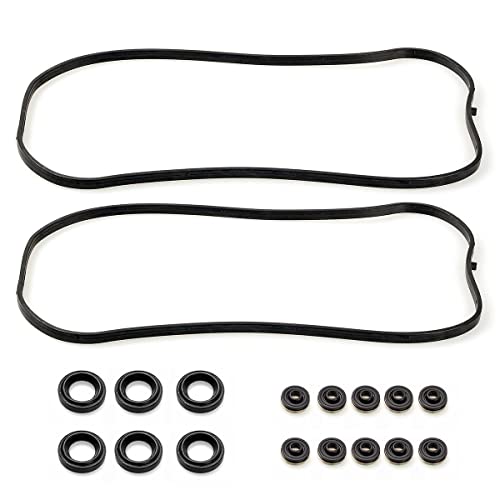 Vincos Engine Valve Cover Gasket Vs50576R Replacement For 1997-2004 3.0 3.2 3.5L Pilot 2003-2004 3.5L V6 And Odyssey 2002-2003 3.5L V6 Replacement For Tl 1999-2003 3.2L V6 #TOP1