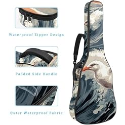 JRHEJTFZ Housse pour guitare acoustique de 1,9 cm d’épaisseur – Imperméable – Durable et élégant – Motif chouette de dessin animé, Multicolore 4., 42.9×16.9×4.7 in, Motif imprimé tendance - Les Beatles, Paul McCartney, John Lennon, RIngo Starr, George Harrison JRHEJTFZ Housse pour guitare acoustique de 1,9 cm d'épaisseur - Imperméable - Durable et élégant - Motif chouette de dessin animé, Multicolore 4., 42.9x16.9x4.7 in, Motif imprimé tendance – Image 4