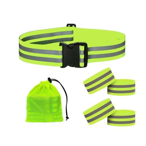 Laikoutd Reflektierender Sicherheitsgürtel und Armband Set