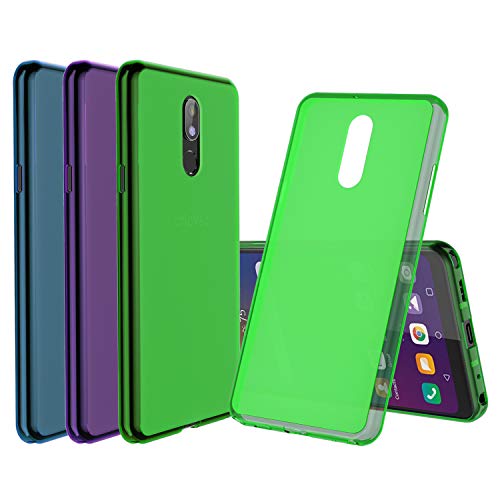 [3-Pack] Cbus Wireless Flex-Gel Silicone TPU Case Compatible with LG Stylo 5 and Stylo 5 Plus (Purple, Blue, Green)