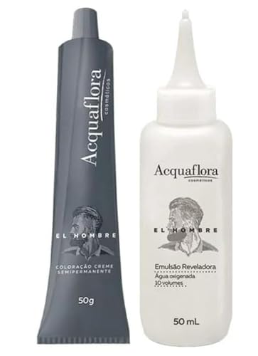 Acquaflora Castanho Claro Kit Coloração Creme Semipermanente El Hombre