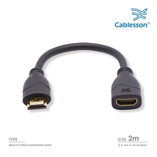 Cablesson Basic 5 ft / 2m High Speed HDMI Cable (HDMI Type A, v2.1/2.0b/2.0a/2.0/1.4), 4K, 3D, ARC, Full HD, Ultra HD, 2160p - Image 2