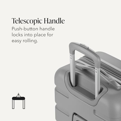 Image of SwissGear 7366 Hardside Expandable Luggage with Spinner Wheels, Grey, Carry-On 19-Inch, 7366 Hardside Expandable Luggage With Spinner Wheels