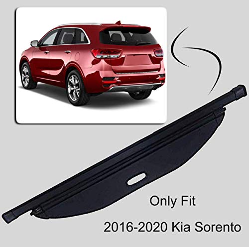 Tonneau Cargo Cover For 16-17 Kia Sorento 18-20 Black Trunk Shielding Shade By Kaungka #TOP1