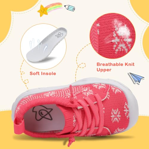 Image of LeIsfIt Toddler Shoes Boys Girls Wide Toe Box Breathable Slip-On Sneakers Kids Lightweight Barefoot Feel Shoes for Everyday Play