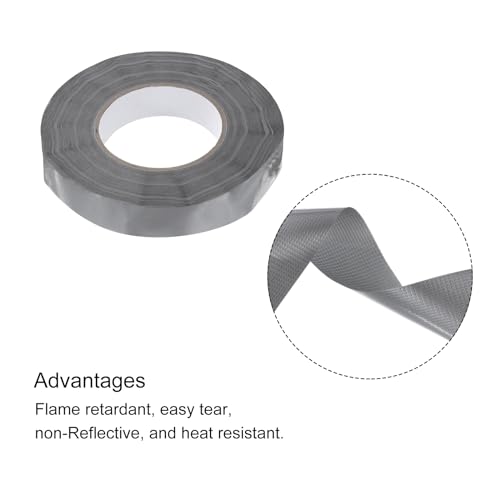 Image of MECCANIXITY Gray Gaffers Tape, 60 Yards x 1 Inch No Residue, Non-Reflective Easy Tear Book Repair Tape Matte Stage Cloth Tape for Photography,Pack of 1