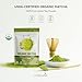 MatchAiA Organic Matcha Green Tea Powder - Premium Culinary Grade, USDA Certified, 100% Pure - Perfect for Lattes, Smoothies, Desserts and Baking - Sugar Free, Gluten Free (60g / 2.1oz Pouch)