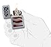 Zippo Diamond Plate Flag Street Chrome Lighter