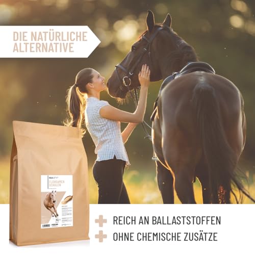 ReaVET Flohsamenschalen für Pferd & Hund 3kg - Naturrein in Premium Qualität, Ballaststoffreich, Glutenfrei I Flohsamen für Pferde, Hunde in Premiumqualität, Ohne Zusätze