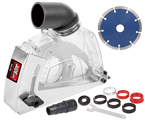 Aidelife Cutting Dust Shroud for Angle Grinders 115mm/125mm + Diamond Saw Blade 125mm