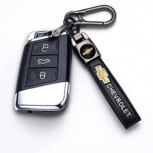 Anrodo Leather Keychain Replacment For Chevrolet,2014-2018 Chevy Silverado Colorado 2015-2021 Colorado Series Keyring Present For Women And Men Key Chain Keychains With Logo Accessories #TOP3