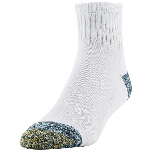 GOLDTOE Men's FIT TEC Cushion Quarter Socks, 6-Pairs3