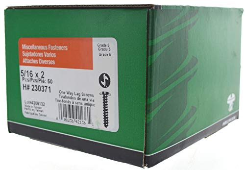 Die Hillman Gruppe 230371 Truss Head Einweg LAG Schraube, 5/16 Zoll x 2 Zoll, Amtsheftung