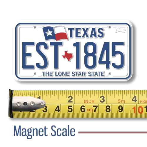 Imán Decorativo Texas Placa de Licencia 1.9x3.8 pulg miniatura 2