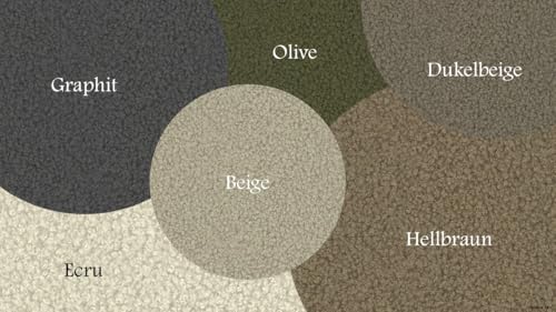 Kaiser Möbel - Ecksofa, Sofa L-Form Designer Modena Studio - Modern Design Couch - Freistehende Sofa Wohnzimmer - Seite Links - Stoff Quelle - Farbe Beige - 165x236x78 cm – Bild 5