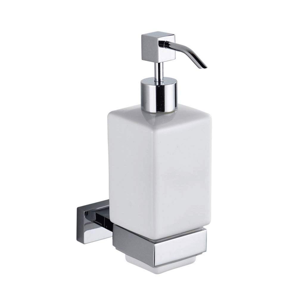 Bottiglia compatta con Pompa per Dispenser di Sapone Liquido Ricaricabile, Quadrata, in Metallo, per controsoffitto da Bagno, lavello della Cucina