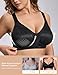 Wingslove Women’s Minimizer Bra Wireless Full Coverage Non-Padded Plus Size No Underwire Everyday Comfort(Black,38C)