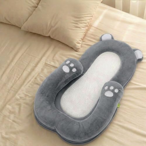 Image of R for Rabbit Snuggy Teddy Kids Bedding Bag | Soft Portable Travel Sleep Sack for Kids | Ultra-Soft Plush Fabric for Everyday Comfort (Grey)