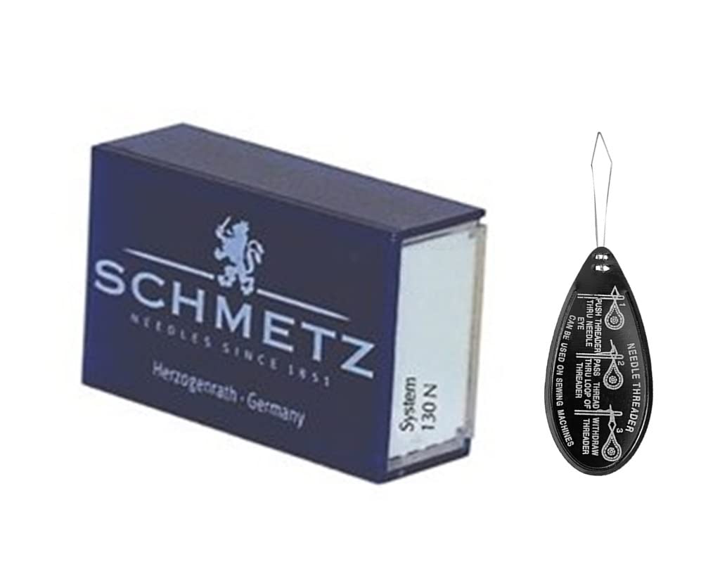 Topstitch Sewing Machine Needles, Box of 100, Size 80/12, Includes Large Needle Threader