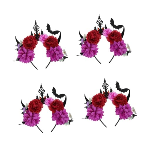 Serre-tête Halloween chauve-souris accessoire cheveux cosplay démon 4x